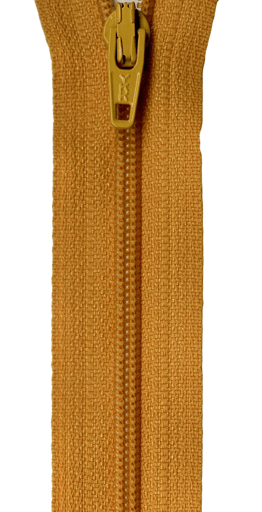 Gold 14" Zipper - Nebraska Quilt Company - N14654