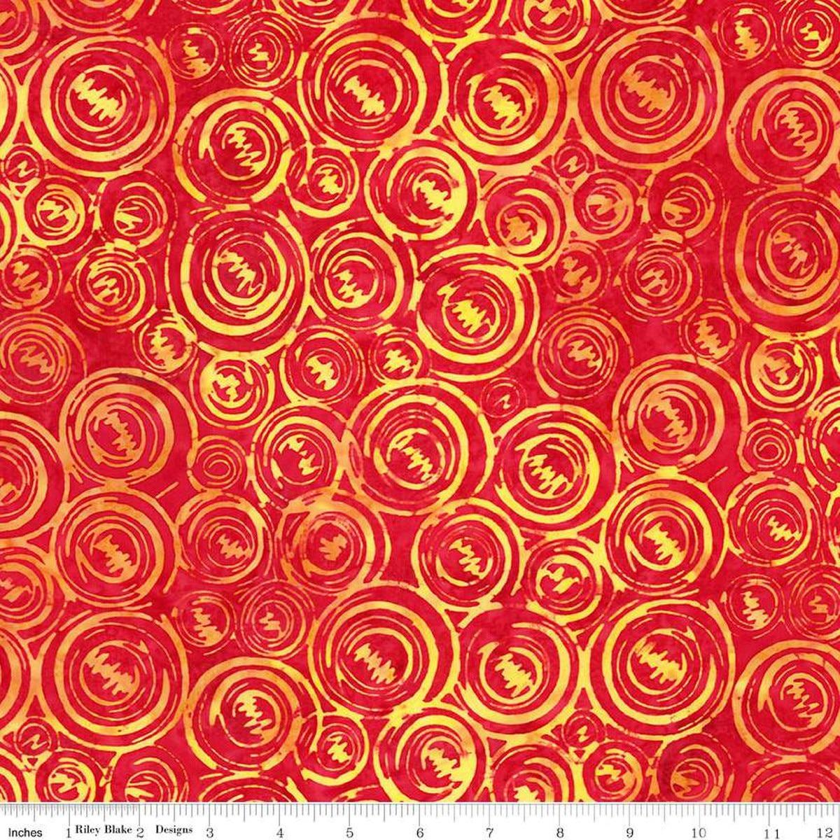 Good Vibrations Circles Sassy Red Yellow - BT23312 - 225 - Riley Blake Designs - Nebraska Quilt Company - Good Vibrations Circles Sassy Red Yellow - BT23312 - 225 - Riley Blake Designs