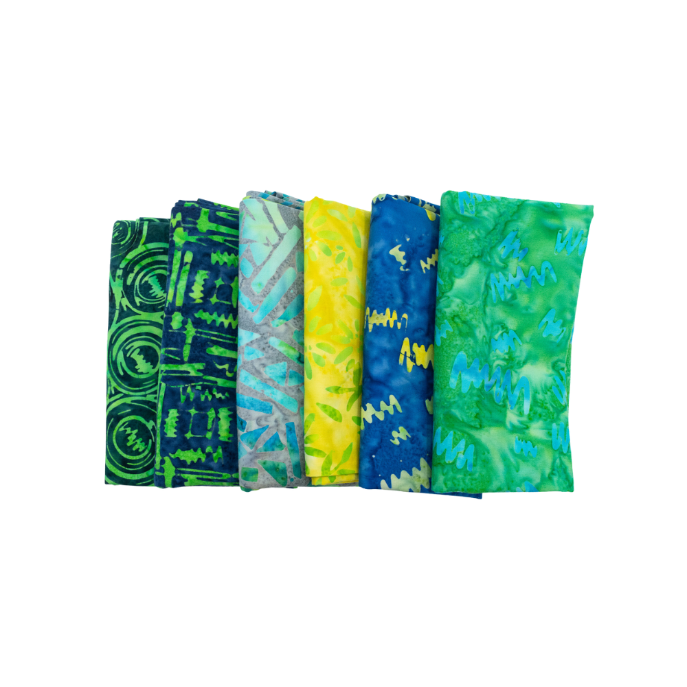 Good Vibrations Half Yard Bundle Multi 6 pieces - Nebraska Quilt Company - Good Vibrations Half Yard Bundle Multi 6 pieces