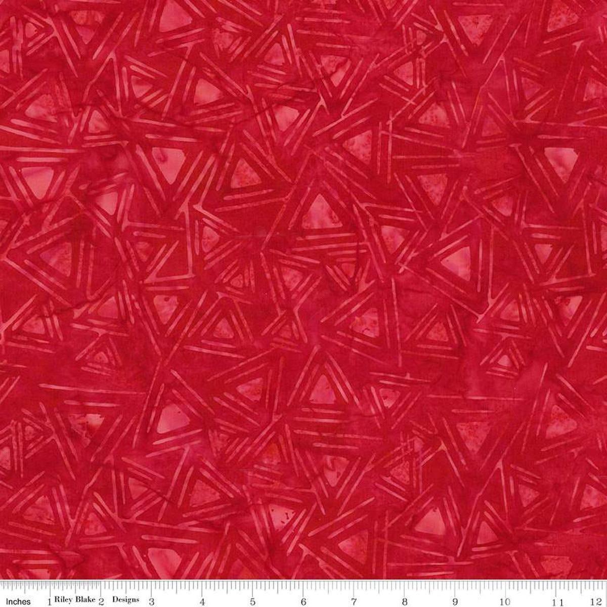Good Vibrations Triangles Currant Red - BT23311 - 216 - Riley Blake Designs - Nebraska Quilt Company - Good Vibrations Triangles Currant Red - BT23311 - 216 - Riley Blake Designs