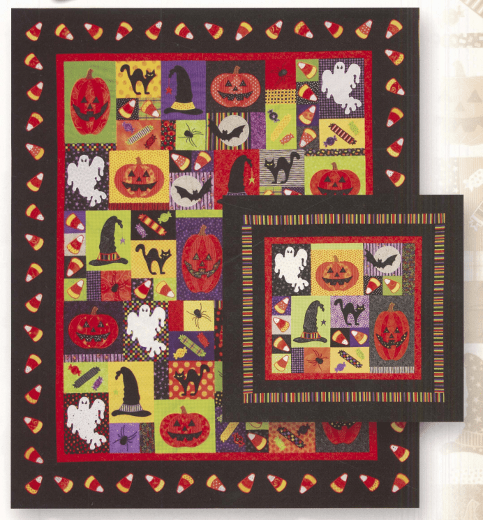 Halloween Fun with CD Machine Embroidery Quilt Patterns - Nebraska Quilt Company - PUB10136
