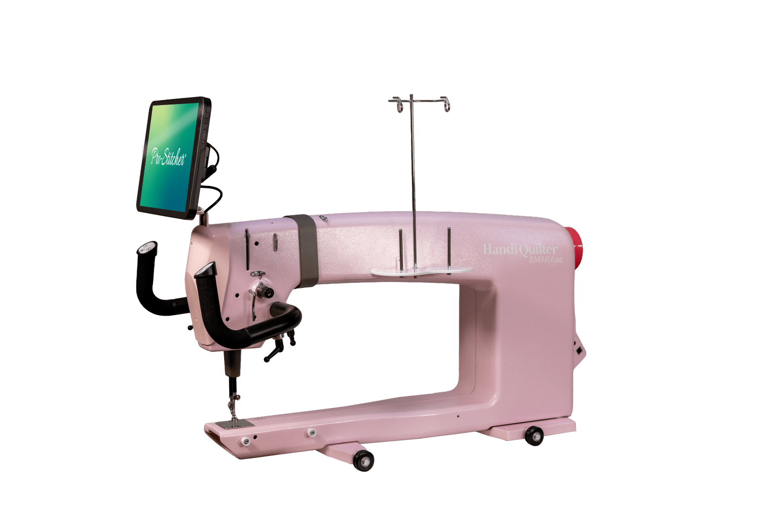 Handi Quilter Totally Eighties Pink Amara 20 with Pro - Stitcher and 12' Studio3 Frame - Nebraska Quilt Company - QM00125-0117HP