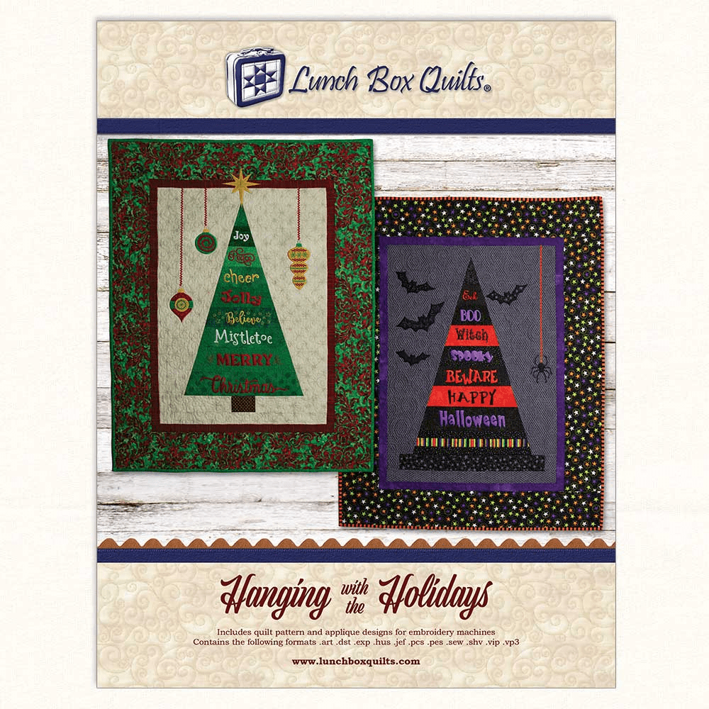 Hanging With The Holdiays with CD Machine Embroidery Quilt Patterns - Nebraska Quilt Company - PUB261177