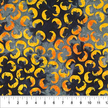Happy Haunting Moon Tangerine - 83708 - 56 - Banyan Batiks - Nebraska Quilt Company - F260942
