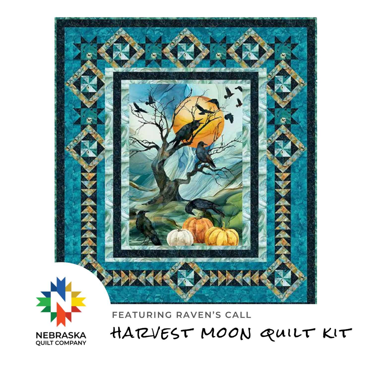 Harvest Moon featuring Raven's Call by Northcott Fabrics - Nebraska Quilt Company - K261049