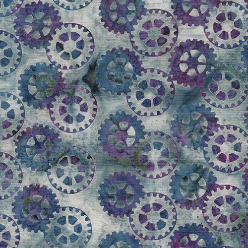 Heavy Metal Gears Grey Dove - 122323745 - Island Batik - Nebraska Quilt Company - F08076