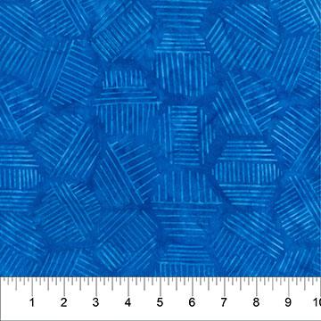 Hexies Blue Bayou - 81700 - 42 - Banyan Batiks - Nebraska Quilt Company - F06065