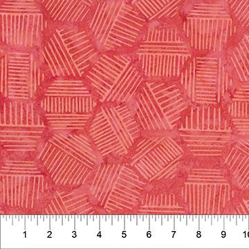 Hexies Grapefruit - 81700 - 32 - Banyan Batiks - Nebraska Quilt Company - F2402100
