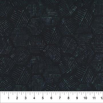 Hexies Onyx Black - 81700 - 99 - Banyan Batiks - Nebraska Quilt Company - F251607