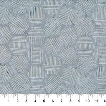 Hexies Smoke Blue - 81700 - 93 - Banyan Batiks - Nebraska Quilt Company - F251605