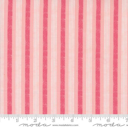 Hey Boo Boougie Stripe Stripes Bubble Gum Pink - 5214 13 - Moda Fabrics - Nebraska Quilt Company - F08251