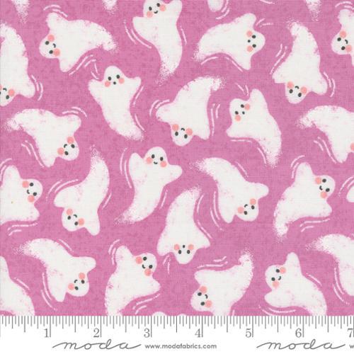 Hey Boo Friendly Halloween Ghost Purple Haze - 1 Yard Cut - Verified! - 5211 15 - Moda Fabrics - Nebraska Quilt Company - F08234