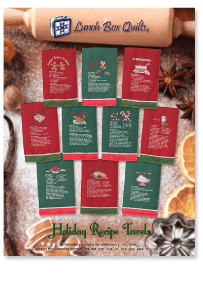 Holiday Recipe Collection for Machine Embroidery - Nebraska Quilt Company - PUB261230