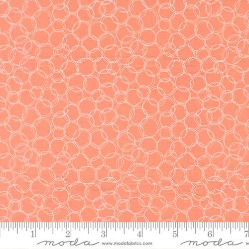 Honeyed Horizon Loopsy Loop Guava Peach - 47017 15 - Moda Fabrics - Nebraska Quilt Company - F260833
