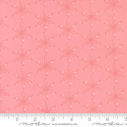 Honeyed Horizon Star Speck Geometric Flower Blush Pink - 47014 15 - Moda Fabrics - Nebraska Quilt Company - F260819