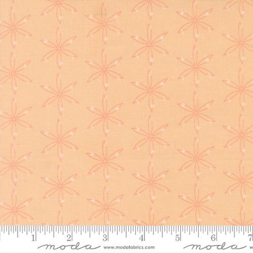 Honeyed Horizon Star Speck Geometric Flower Sweet Pastel Peach - 47014 12 - Moda Fabrics - Nebraska Quilt Company - F260818