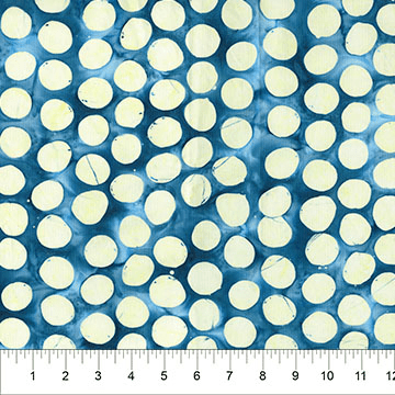 Ink And Petal Dots Got The Blues Blue - 82010-44 - Banyan Batiks - Nebraska Quilt Company - F261566