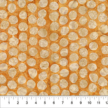 Ink And Petal Dots Sun Glow Orange - 82010-53 - Banyan Batiks - Nebraska Quilt Company - F261568