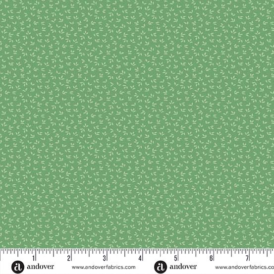 Itsy Bits Green Apple Petals - A - 1450 - G - Andover Fabrics - Nebraska Quilt Company - F2401839