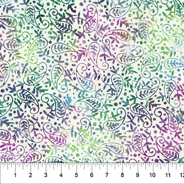 Jasmine Jewels Vine Ivory - 82080-12 - Banyan Batiks - Nebraska Quilt Company - F261958