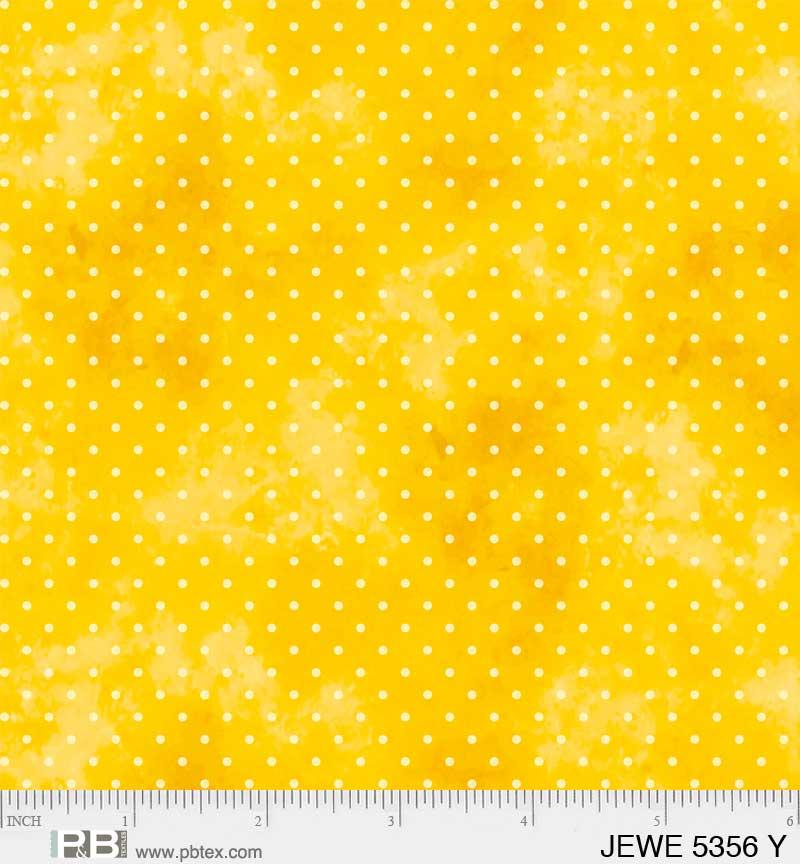 Jewel Pin Dot Yellow - JEWE 5356 Y - P & B Textiles - Nebraska Quilt Company - Jewel Pin Dot Yellow - JEWE 5356 Y - P & B Textiles