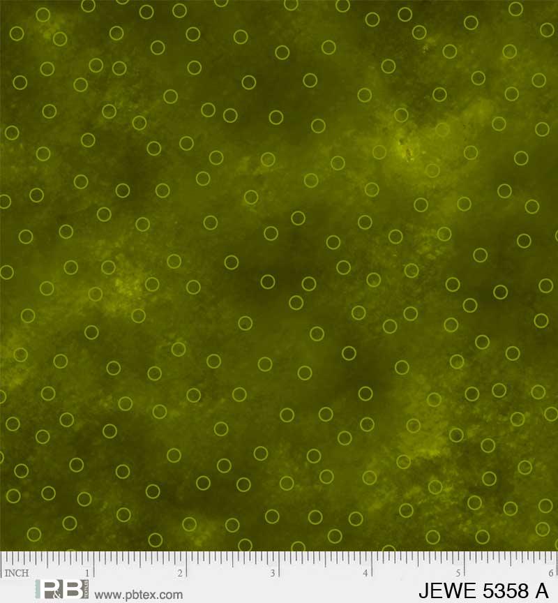 Jewel Tossed Dots Apple Green - JEWE 5358 A - P & B Textiles - Nebraska Quilt Company - Jewel Tossed Dots Apple Green - JEWE 5358 A - P & B Textiles