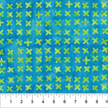 Jitterbug X's Blue - 83392 - 43 - Banyan Batiks - Nebraska Quilt Company - F2402264