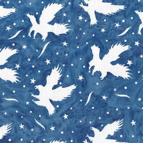 Jubilee Eagles Blue Marine - 122460575 - Island Batik - Nebraska Quilt Company - F2403207