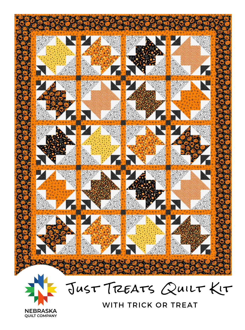 Just Treats Quilt Kit with Trick or Treat - Nebraska Quilt Company - K2400004