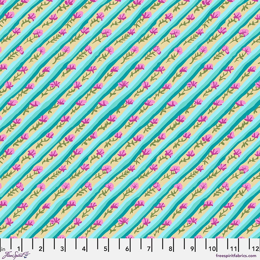 Kaffe Fassett Collective Classics Diagonal Poppy Duck Egg - PWGP024.DUCKEGG - Free Spirit - Nebraska Quilt Company - F260197