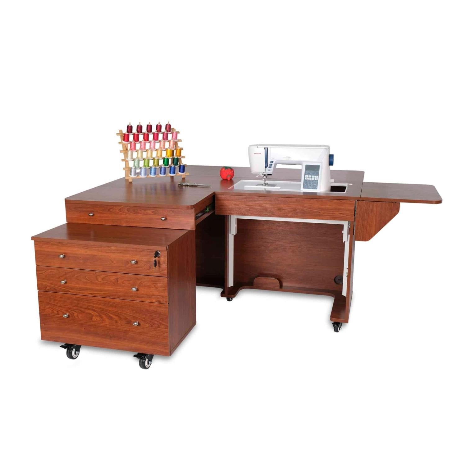 Kangaroo & Joey Sewing Cabinet Teak - Nebraska Quilt Company - SCK8805