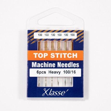 Klasse Top Stitch Machine Needle 100/16 - 6ct - Nebraska Quilt Company - AAA5118.100