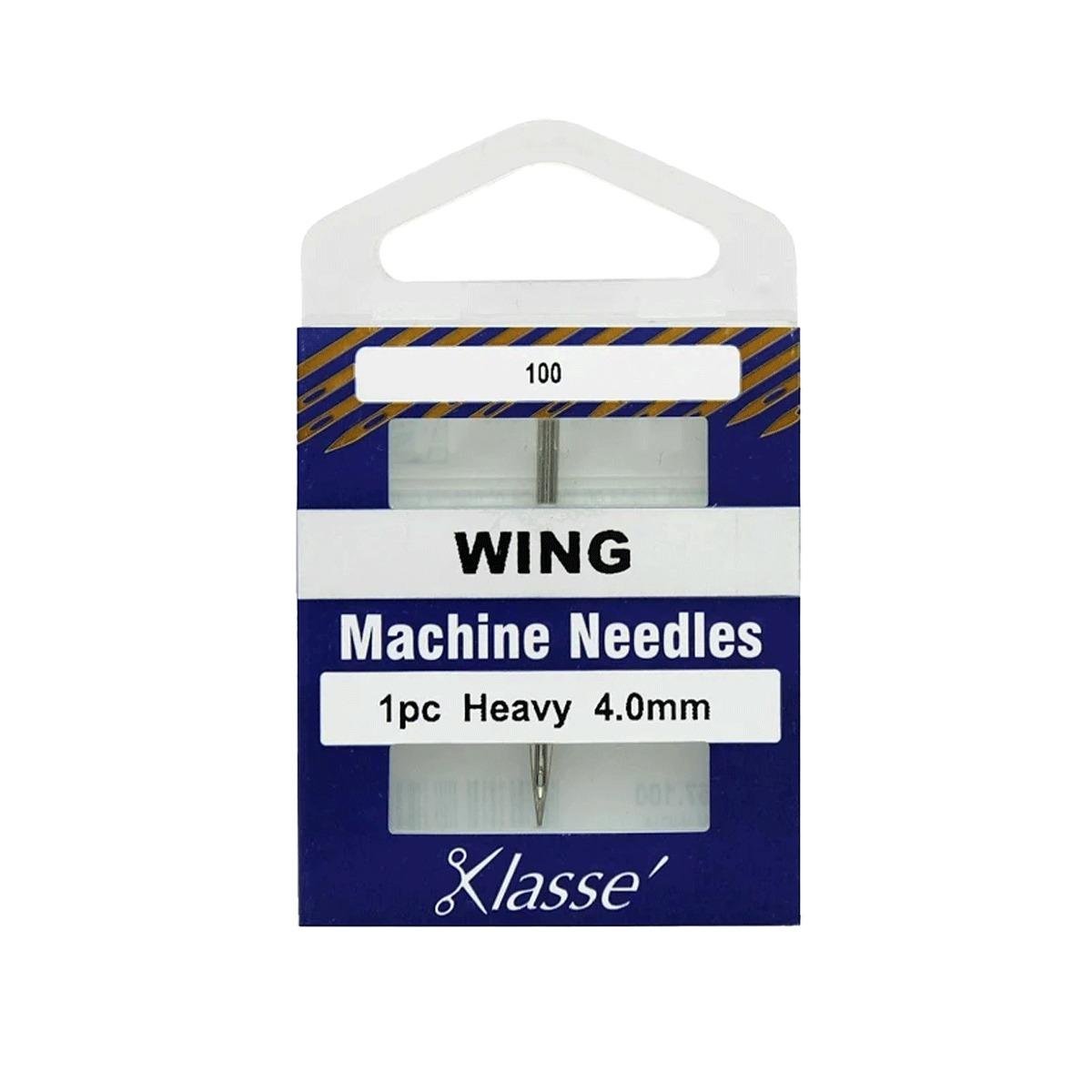 Klasse Wing Machine Needle 4.0MM/100 - 1ct - Nebraska Quilt Company - AAA5157.100