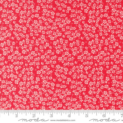 Laguna Sunrise Harbor Florals Geranium - 37685 16 - Moda Fabrics - Nebraska Quilt Company - F09596