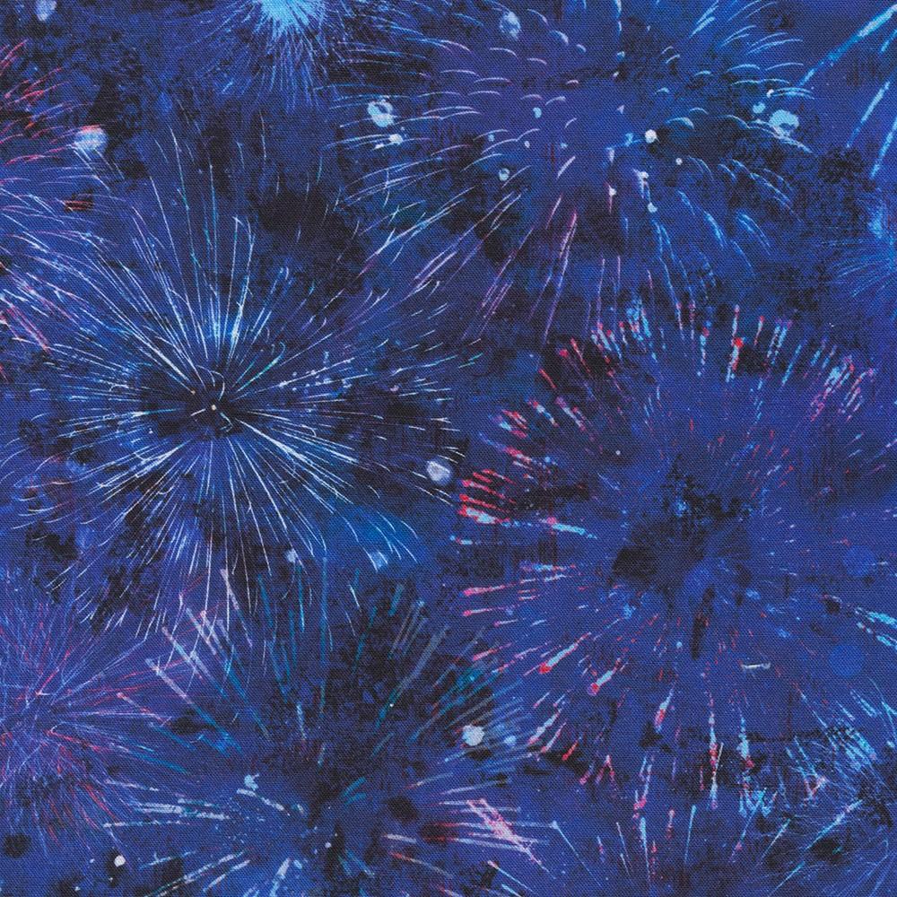 Land of the Free Fireworks Blue - SRKD - 22763 - 4 - Robert Kaufman - Nebraska Quilt Company - F2401373