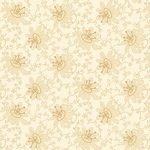 Linen Closet Lacy Floral White Wash - 2623 - 30 - Henry Glass & Co. - Nebraska Quilt Company - F2401057