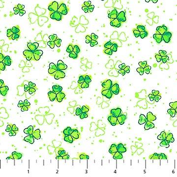 Lucky Bleeding Shamrocks Irish Green - 10523 - 10 - Patrick Lose Fabrics - Nebraska Quilt Company - F2400123