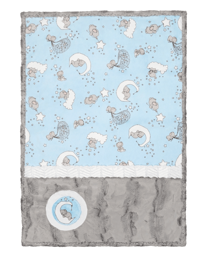 Lullaby Cuddle® Kit Lucky Star Blue - Nebraska Quilt Company - K2502219