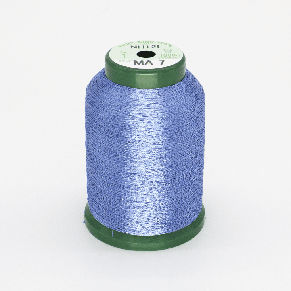MA7 Pacific Blue Metallic 40wt Kingstar Thread 1000M - Nebraska Quilt Company - NT261731
