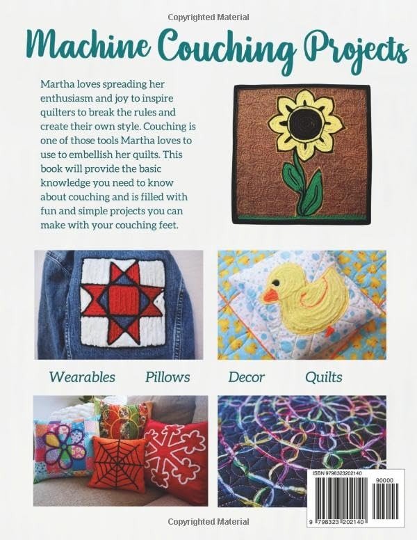 Machine Couching Projects - Nebraska Quilt Company - PUB2400226