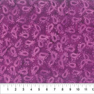 Majesty Paisleys Fuchsia Purple - 83501 - 27 - Banyan Batiks - Nebraska Quilt Company - F250472