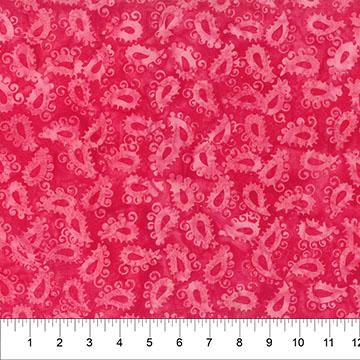 Majesty Paisleys Raspberry Pink - 83501 - 28 - Banyan Batiks - Nebraska Quilt Company - F250473