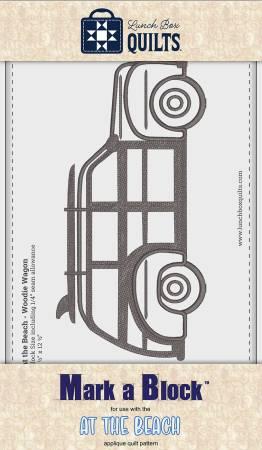 Mark - A - Block At The Beach Machine Embroidery Template - Nebraska Quilt Company - N261191