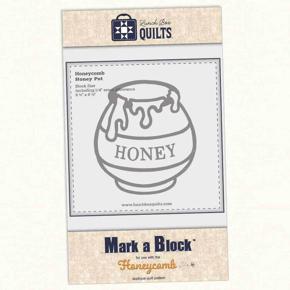 Mark - A - Block Honeycomb Machine Embroidery Template - Nebraska Quilt Company - N261196