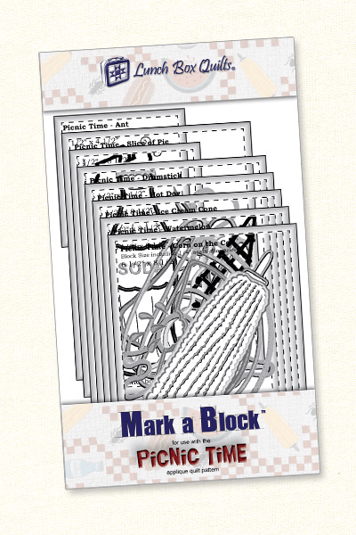 Mark - A - Block Picnic Time Machine Embroidery Template - Nebraska Quilt Company - N261201