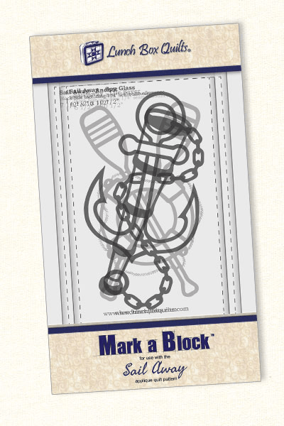 Mark - A - Block Sail Away Machine Embroidery Template - Nebraska Quilt Company - N261205