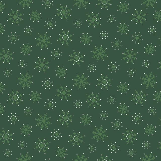 Merry Mix Snowflakes Metallic Green - MASM11115 - G - Maywood Studios - Nebraska Quilt Company - F261089