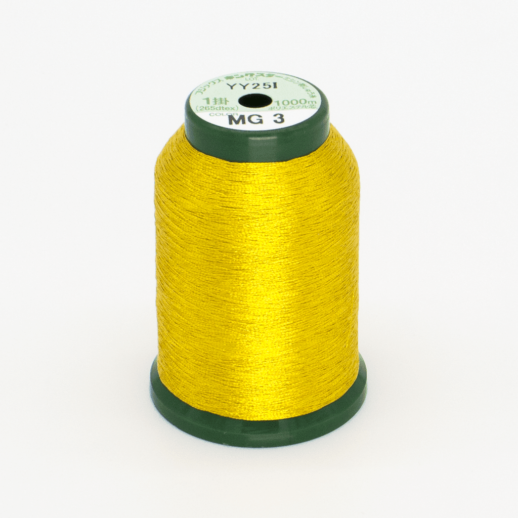 MG3 Gold Metallic 40wt Kingstar Thread 1000M - Nebraska Quilt Company - F261740
