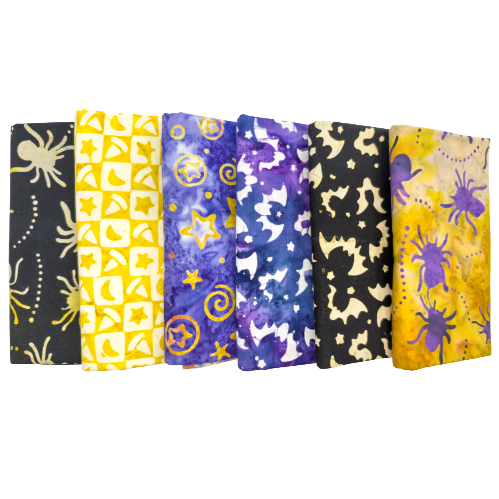 Midnight Magic Half Yard Bundle Multi V1 6 Pieces - Nebraska Quilt Company - PC260293