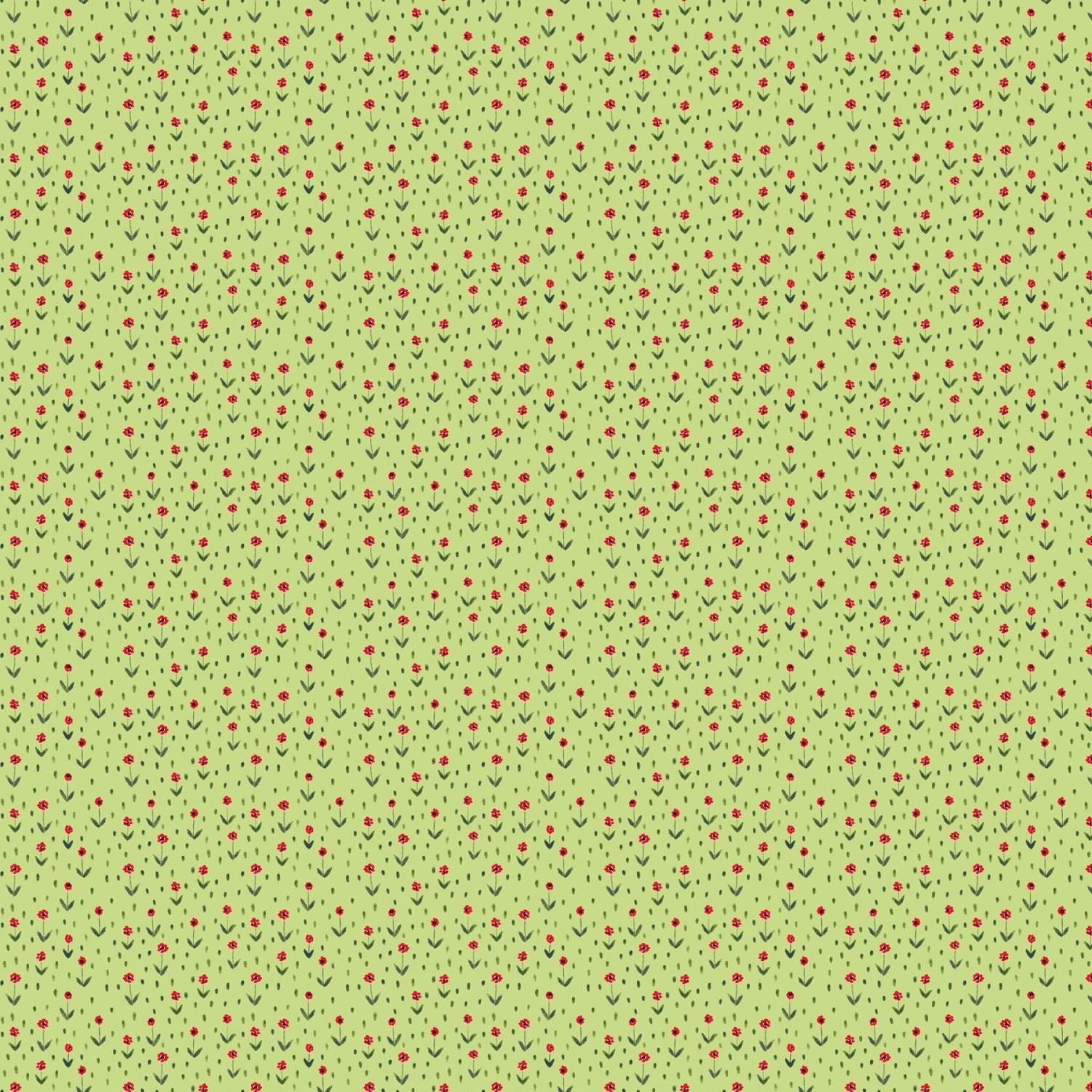 Mini Metropolis Floral Green - 91194 - 70 - Northcott Fabrics - Nebraska Quilt Company - F251485